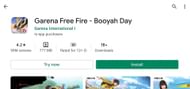 Free Fire demo on Google Play Store (Image via Google)